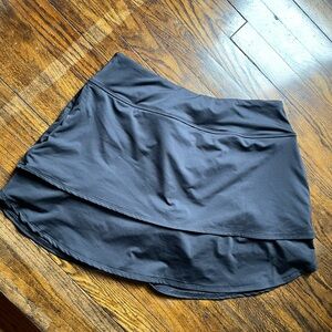 FJ FootJoy Women’s Layered Skort, Large, black skirt